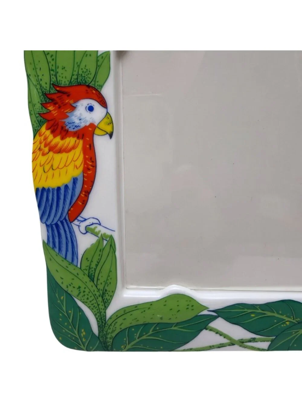 Mikasa Exotic Harmony Bone China Photo Frame Parrot Toucan Japan 4x5.25